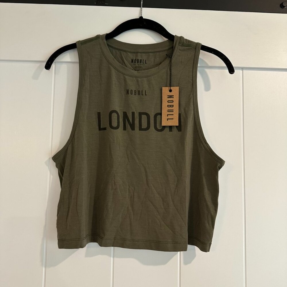 NOBULL Multicolored Sleeveless Crop Muscle Tee